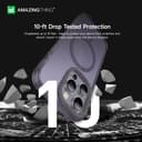 At iphone 14 pro 6.1'' titan pro magsafe drop proof case purple