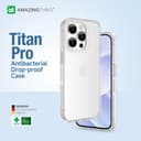 كفر جوال ايفون 14 برو تيتان 6.1 بوصة مقاوم للسقوط لون شفاف من أميزنغ ثينغ At iphone 14 pro titan pro drop proof case