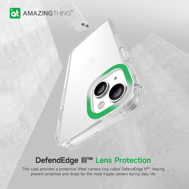 كفر جوال ايفون 14 بلس اكسبلورر برو 6.7 بوصة مقاوم الصدمات لون شفاف من أميزنغ ثينغ At iphone 14 plus explorer pro drop proof case