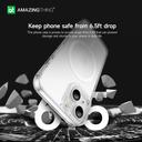 At iphone 14 plus 6.7'' minimal magsafe drop proof case transparent