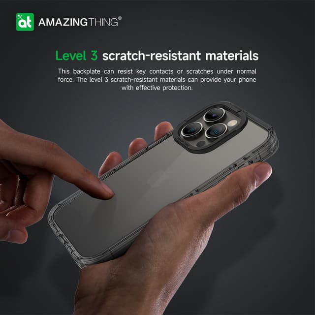 كفر جوال ايفون 14 برو ماكس 6.7 بوصة اكسبلورر برو مقاوم للصدمات لون أسود من أميزنغ ثينغ At iphone 14 pro max explorer pro drop proof case