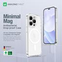 At iphone 14 pro max 6.7'' minimal magsafe drop proof case transparent