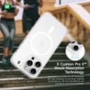 At iphone 14 pro max 6.7'' minimal magsafe drop proof case transparent