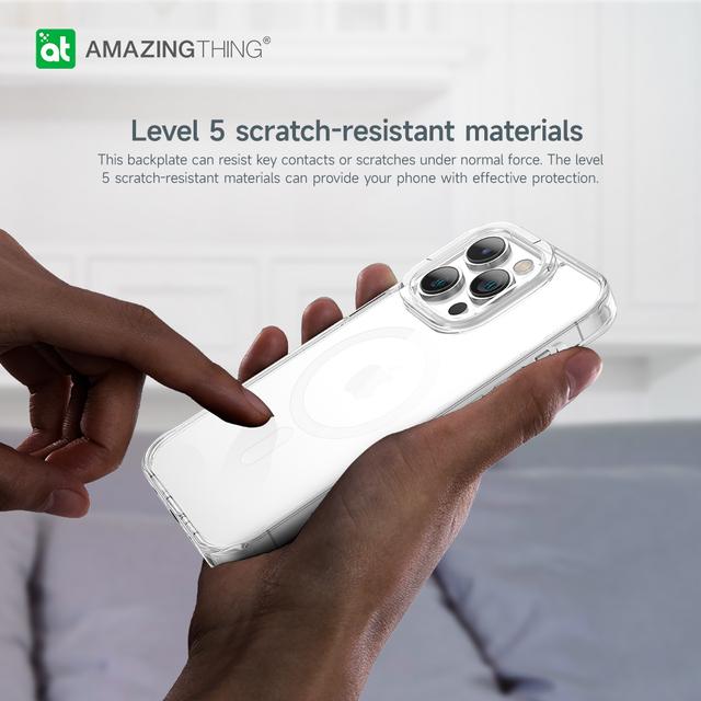 At iphone 14 pro max 6.7'' minimal magsafe drop proof case transparent