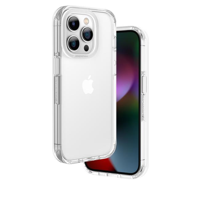 كفر جوال ايفون 14 برو 6.1 بوصة اكسبلورر برو مقاوم للصدمات لون شفاف من أميزنغ ثينغ At iphone 14 pro explorer pro drop proof case