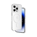 كفر جوال ايفون 14 برو 6.1 بوصة تيتان برو ماغ سيف مقاوم للسقوط لون شفاف من أميزنغ ثينغ At iphone 14 pro titan pro magsafe drop proof case purple