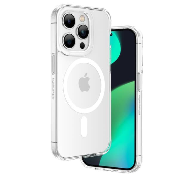 At iphone 14 pro max 6.7'' minimal magsafe drop proof case transparent