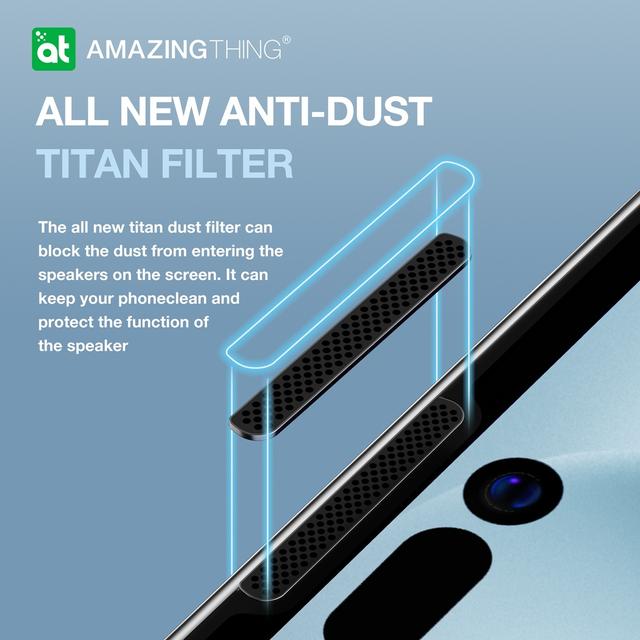 شاشة حماية زجاجية 2.75 دي لايفون 14 مع فلتر للغبار من أميزنغ ثينغ At iphone 14 dust filter titan glass clear - SW1hZ2U6MTQ2MDg4NA==