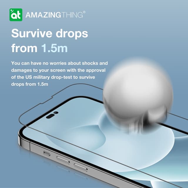 At iphone 14 pro 6.1'' 2.75d fully covered radix glass clear