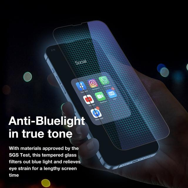 شاشة حماية زجاجية كاملة التغطية لايفون 14 برو 2.75 دي مقاومة للأشعة الزرقاء من أميزنغ ثينغ At iphone 14 pro fully covered radix anti blue glass anti blue - SW1hZ2U6MTQ2MDE3Mw==
