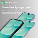 شاشة حماية زجاجية كاملة التغطية لأيفون 14 برو مع اطار حماية للجوانب من أميزنغ ثينغ At iphone 14 pro 6.1'' 2.75d fully covered radix matte glass matte