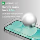 شاشة حماية زجاجية كاملة التغطية لأيفون 14 برو مع اطار حماية للجوانب من أميزنغ ثينغ At iphone 14 pro 6.1'' 2.75d fully covered radix matte glass matte