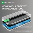 شاشة الملاقيف شاشة حماية زجاجية 2.75 دي للايفون 14 من أميزنغ ثينغ مع فلتر مانغ غبار للسبيكر At iphone 14 dust filter titan privacy glass privacy