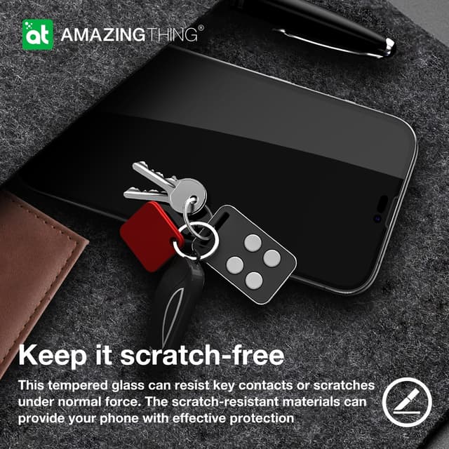 شاشة الملاقيف شاشة حماية زجاجية 2.75 دي للايفون 14 من أميزنغ ثينغ مع فلتر مانغ غبار للسبيكر At iphone 14 dust filter titan privacy glass privacy