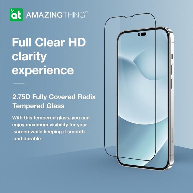 شاشة حماية زجاجية كاملة التغطية لايفون 14 بلس 2.75 دي من أميزنغ ثينغ At iphone 14 plus fully covered radix glass clear - SW1hZ2U6MTQ1NzM4NA==