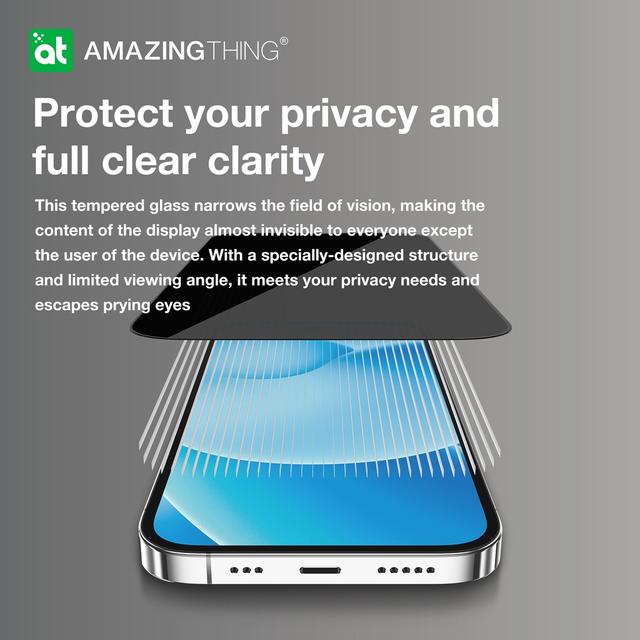شاشة الملاقيف شاشة حماية زجاجية لايفون 14 بلس 2.75 دي من أميزنغ ثينغ At iphone 14 plus 6.7'' 2.75d dust filter titan privacy glass privacy - SW1hZ2U6MTQ2MDgyMQ==