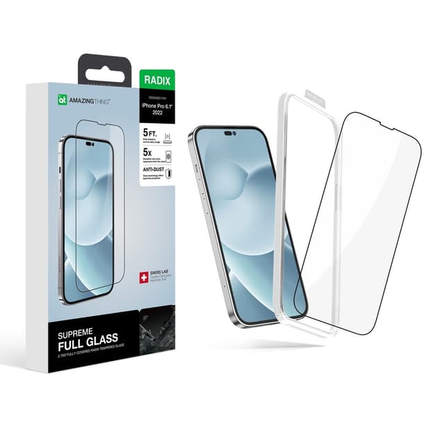 At iphone 14 pro 6.1'' 2.75d fully covered radix glass clear