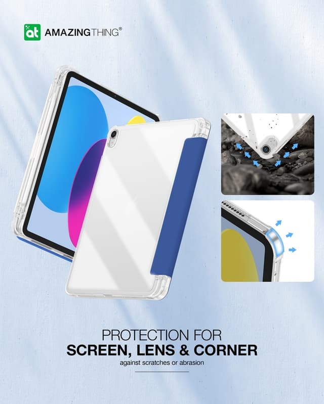 At smoothie drop proof case for ipad 10.9''2022 black