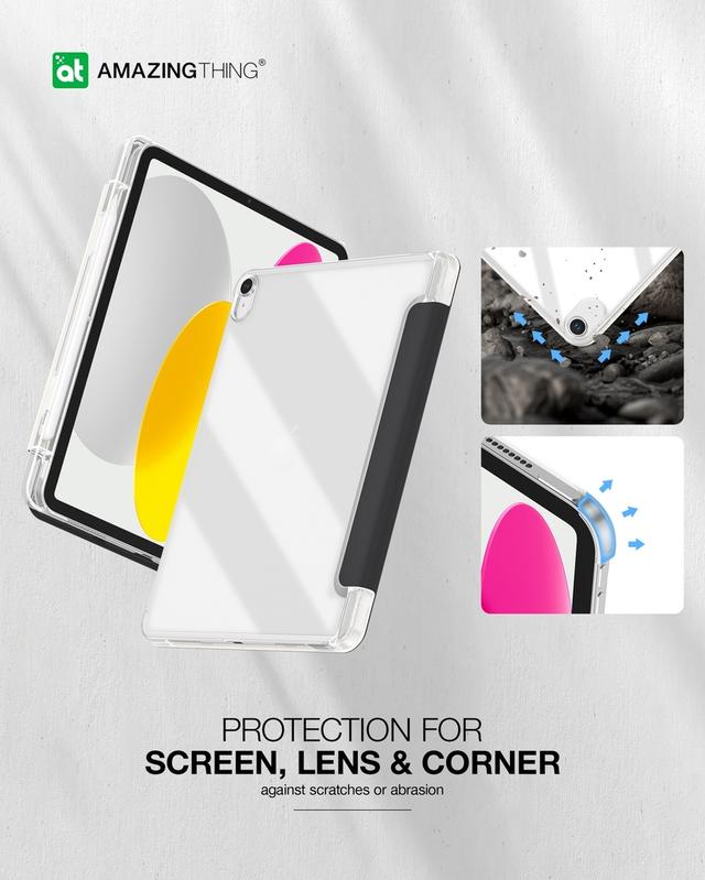 At smoothie drop proof case for ipad air 5 10.9''2022 black