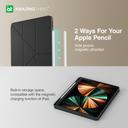 كفر ايباد 2021 مارسيكس فوليو مضاد للبكتيريا من أميزنغ ثينغ لون أسود At anti bacterial marsix folio case for ipad 2021