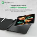 كفر ايباد 2021 مارسيكس فوليو مضاد للبكتيريا من أميزنغ ثينغ لون أسود At anti bacterial marsix folio case for ipad 2021