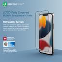 شاشة حماية كاملة التغطية لأيفون 13 من أميزنغ ثينغ مع أداة تركيب At iphone 13 2.75d fully covered glass with tray clear - SW1hZ2U6MTQ2Mjc2Ng==