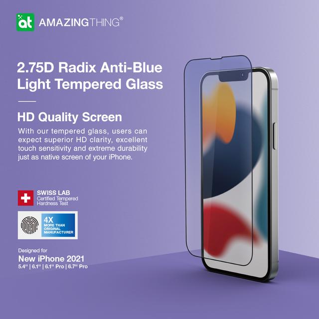 شاشة حماية زجاجية كاملة التغطية لأيفون 13 مضادة للأشعة الزرقاء من أميزنغ ثينغ At iphone 13 fully covered anti blue glass - SW1hZ2U6MTQ2MTU0NA==