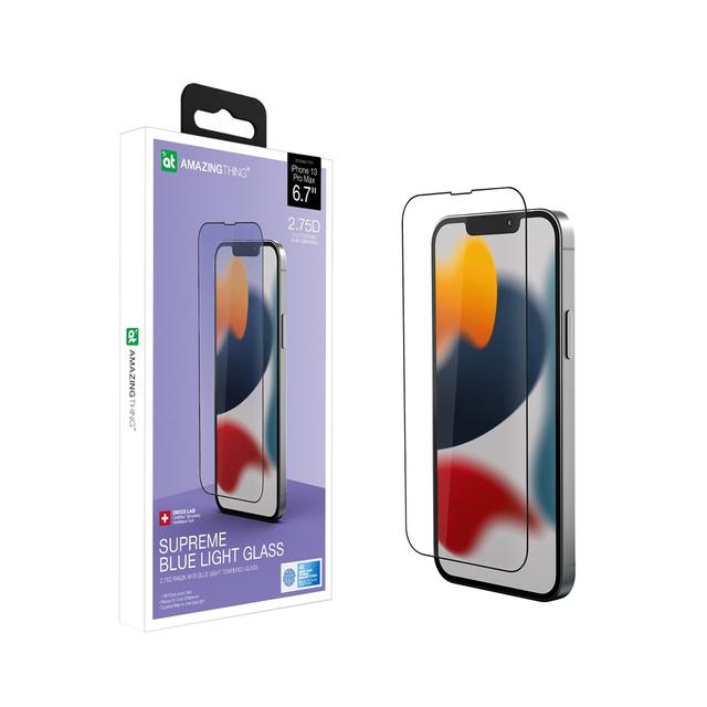 At iphone 13 6.7' 2.75d fully covered anti-blue glass with tray clear - SW1hZ2U6MTQ2MTUyNg==