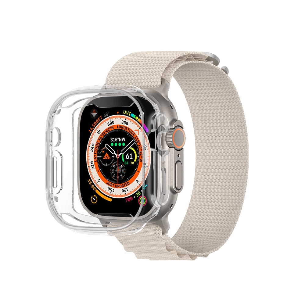 At apple watch series ultra minimal drop proof case 49mm clear