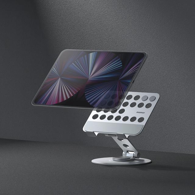 Momax fold stand mila rotatable tablet stand silver - SW1hZ2U6MTQ1ODM4Mw==