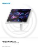 Momax multi-stand adjustable reading stand for laptops & tablets white - SW1hZ2U6MTQ2MDA1Ng==