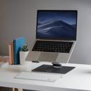 Momax adjustable stand for laptop and tablet space grey