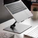 Momax adjustable stand for laptop and tablet space grey