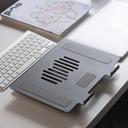 Momax adjustable stand for laptop and tablet space grey