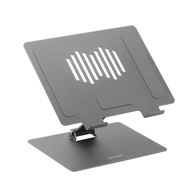 Momax adjustable stand for laptop and tablet space grey