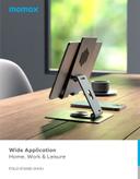 ستاند جوال وايباد قابل للطي من موماكس لون رمادي Momax fold stand rotatable phone and tablet stand space - SW1hZ2U6MTQ1OTU2Mw==