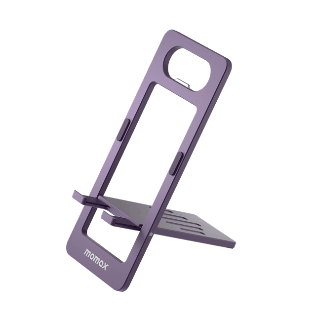 ستاند جوال قابل للطي لون بنفسجي Momax fold stand handy phone stand - SW1hZ2U6MTQ1OTQ5NA==