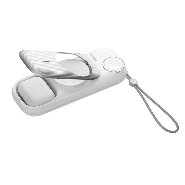 Momax airbox go power capsule with magsafe 10000mah apple 15w fast charger white