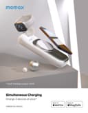 Momax airbox go power capsule with magsafe 10000mah apple 15w fast charger white