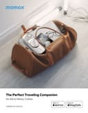 Momax airbox go power capsule with magsafe 10000mah apple 15w fast charger white