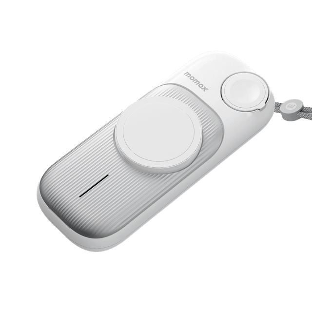 Momax airbox go power capsule with magsafe 10000mah apple 15w fast charger white