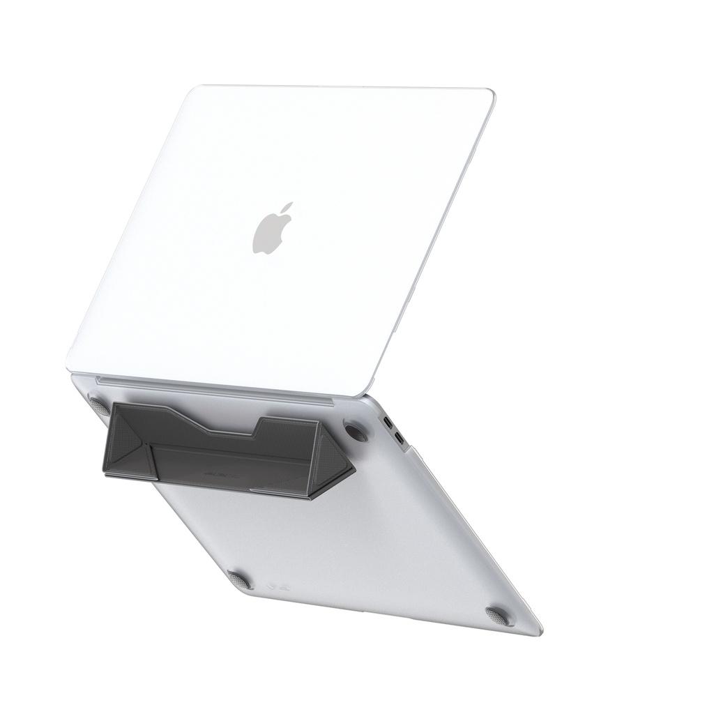 At marsix pro macbook 13" air case with magnetic stand matte clear+grey