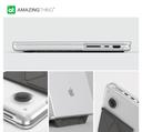 At marsix pro macbook 13'' pro case with magnetic stand matte clear+grey - SW1hZ2U6MTQ2MTM4Ng==