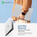 At marsix pro macbook 13'' pro case with magnetic stand matte clear+grey - SW1hZ2U6MTQ1OTEzMw==