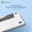 كفر ماك بوك برو مارسيكس برو لون شفاف مت مع ستاند مغناطيسي لون رمادي من أميزنغ ثينغ 16 بوصة At marsix pro macbook pro case with magnetic stand