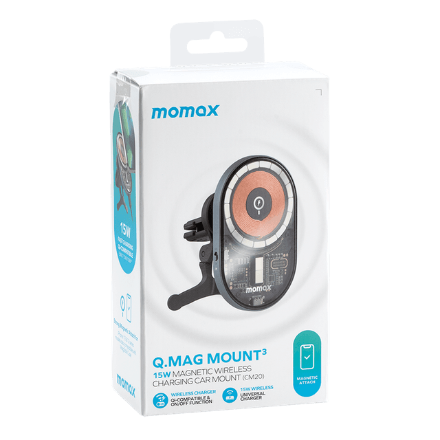 Momax q.mag mount 3 15w magsafe wireless mount space grey - SW1hZ2U6MTQ2MDAxOQ==