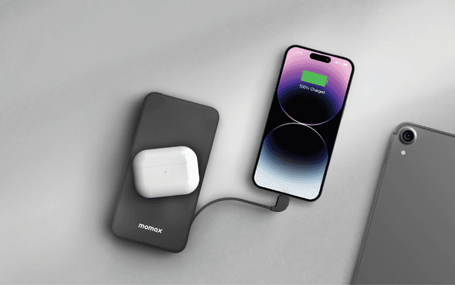 شاحن متنقل كيو باور تاتش 2 10000 ملي أمبير لاسلكي ام فاي لون أسود من موماكس Momax q.power touch 2 wireless mfi power bank - SW1hZ2U6MTQ1ODI4Mw==