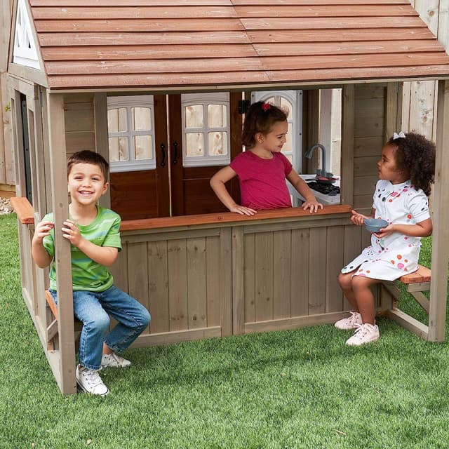بيت العاب كبير للاطفال كنتري فيستا كيد كرافت Kidkraft Country Vista Outdoor Playhouse