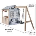 العاب اطفال خارجية مع مرجوحة كيد كرافت سافانا Kidkraft Savannah Swing Outdoor Playhouse - 299608