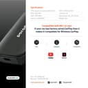 قطعة كار بلاي اندرويد لاسلكي للسيارة بورودو Porodo Wireless CarPlay Instant Plug & Play